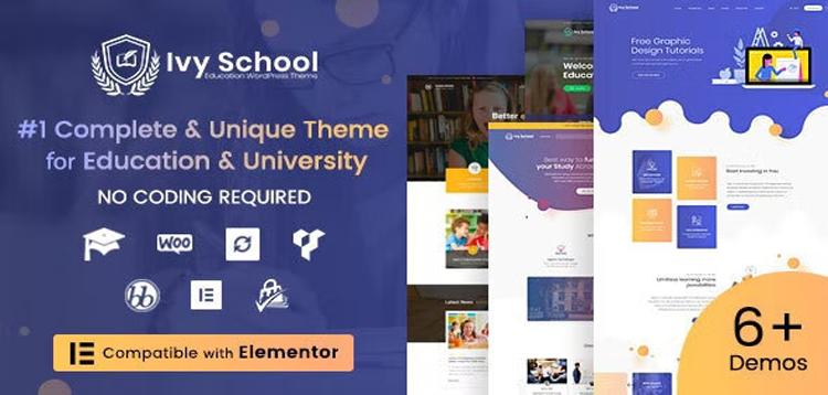 Item cover for download IvyPrep | Education & School WordPress Theme