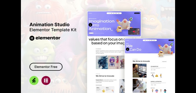 Item cover for download Debv - Animation Studio Elementor Template Kit
