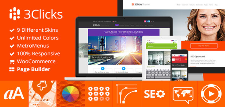 Item cover for download 3Clicks | Responsive Multi-Purpose WordPress Theme
