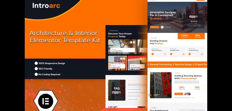 Item cover for download Introarc - Architecture & Interior Elementor Template Kit