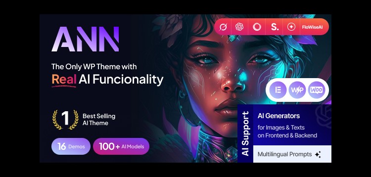 Item cover for download AI ANN - AI Generator & AI Agency WordPress Theme