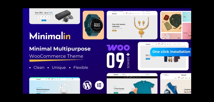 Item cover for download Minimalin - Minimal Multipurpose WooCommerce WordPress Theme