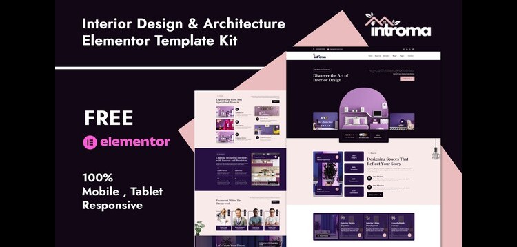 Item cover for download Introma - Interior Design & Architecture Elementor Template Kit
