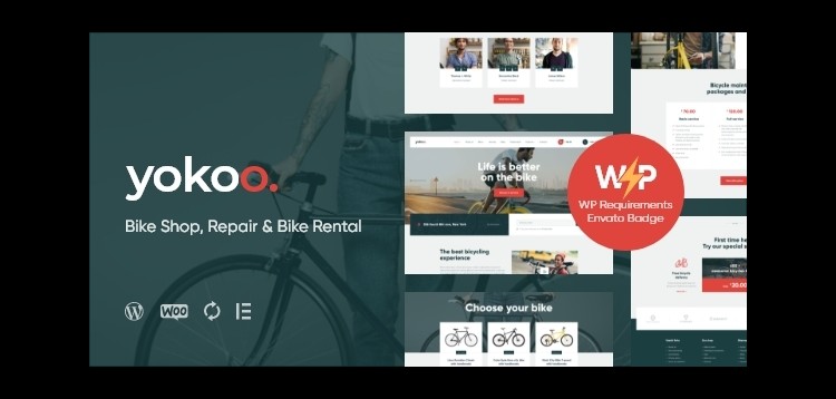 Item cover for download Yokoo - Bike Shop & Bicycle Rental WordPress Theme
