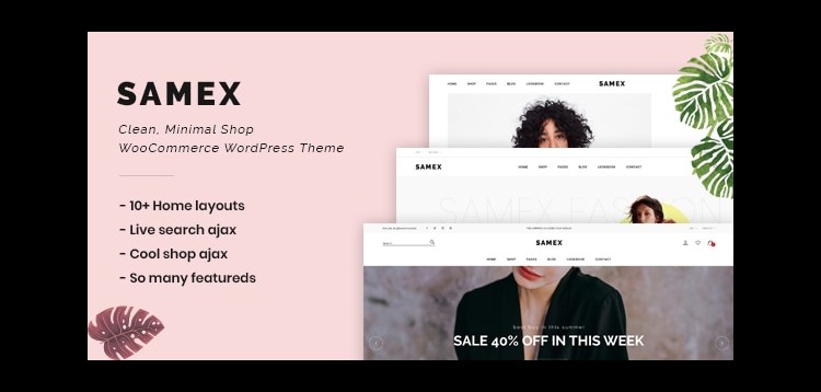 Item cover for download Samex - Clean, Minimal Shop WooCommerce WordPress Theme