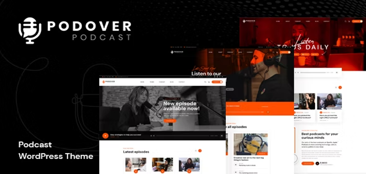 Item cover for download Podover - Podcast Wordpress Theme