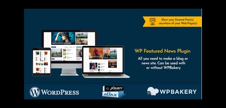 Item cover for download WP Featured News Pro | Custom Posts Listing Plugin