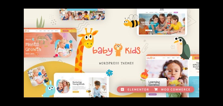 Item cover for download Baby Kids - Education Primary School Children WordPress