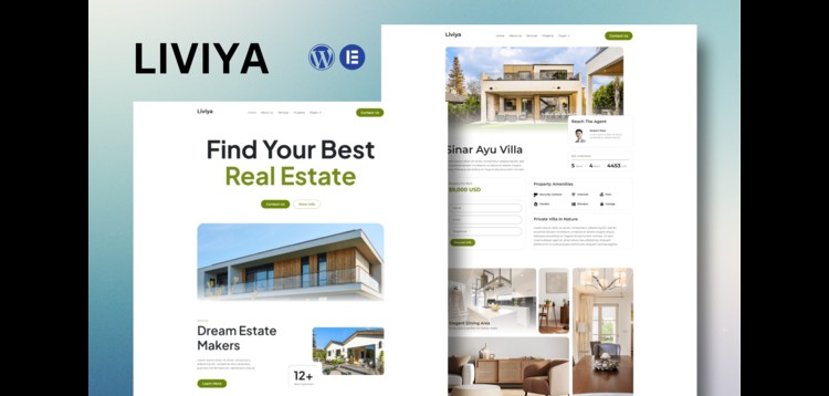 Item cover for download Liviya - Real Estate Elementor Template Kit