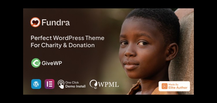 Item cover for download Fundra – Fundraising & Donation WordPress Theme