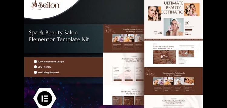 Item cover for download Seilon - Spa & Beauty Salon Elementor Template Kit