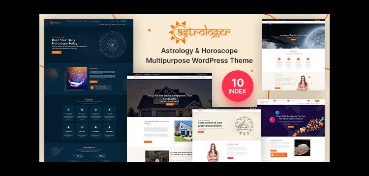 Item cover for download Astro Theme & Horoscope Astrology WordPress Theme With AI Content Generator
