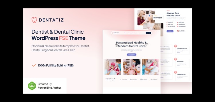 Item cover for download Dentatiz – Dentist & Dental Care Clinic FSE WordPress Theme