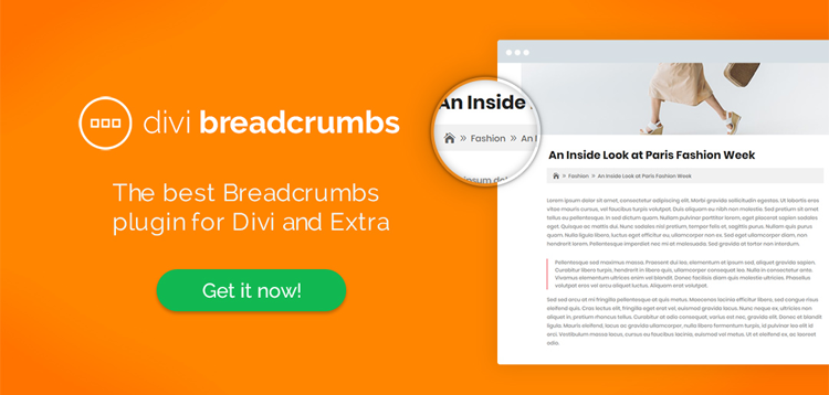 Item cover for download Divi Breadcrumbs