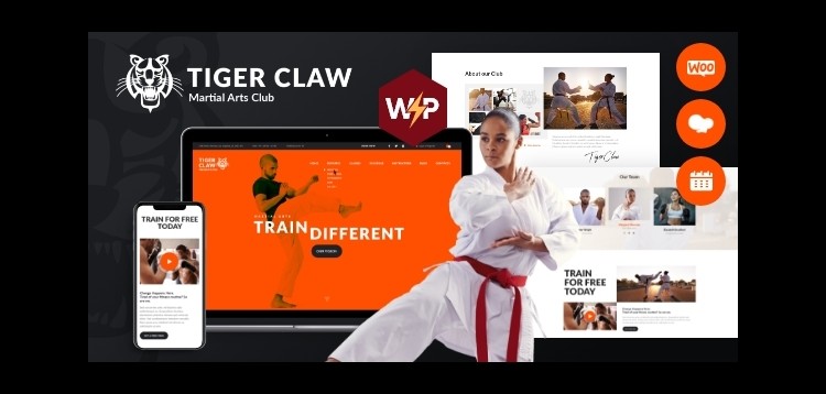 Item cover for download Tiger Claw | Martial Arts School and Fitness Center WordPress Theme