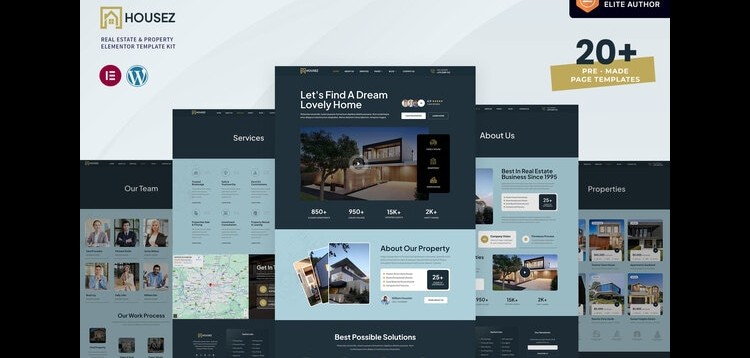 Item cover for download Housez - Real Estate & Property Elementor Template Kit