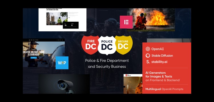 Item cover for download Police Department - Fire & Security WordPress Theme