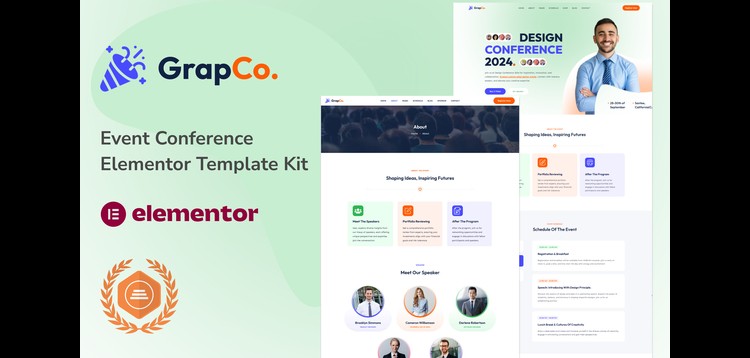 Item cover for download Grafco - Event Conference Elementor Template Kit