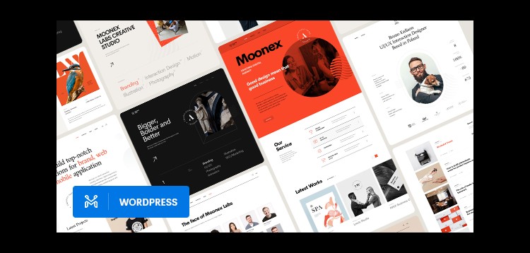Item cover for download Moonex - Agency & Portfolio WordPress Theme