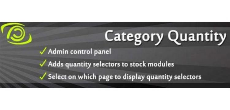 Item cover for download Category Quantity OpenCart
