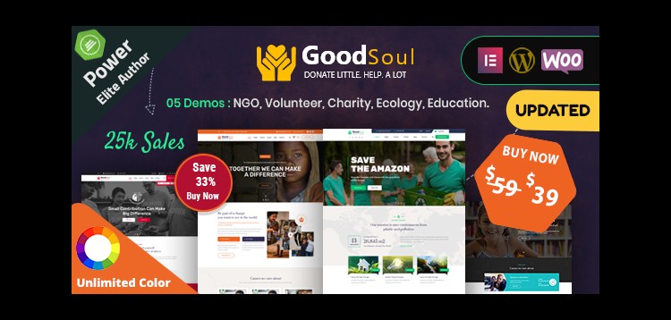 Item cover for download GoodSoul - Charity & Fundraising WordPress Theme
