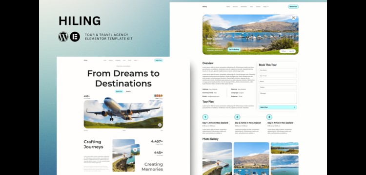 Item cover for download Hiling - Tour & Travel Agency Elementor Template Kit