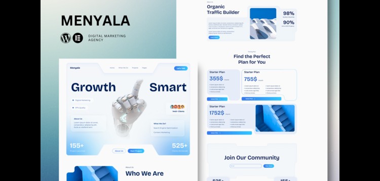 Item cover for download Menyala - Digital Marketing Agency Elementor Template Kit