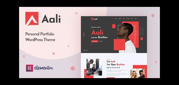 Item cover for download Aali - Personal Portfolio WordPress Theme