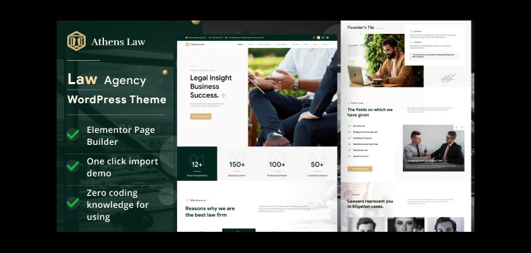 Item cover for download Athens - Law Agency WordPress Theme