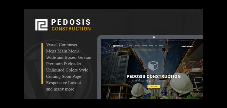 Item cover for download Pedosis - Construction Responsive WordPress Theme
