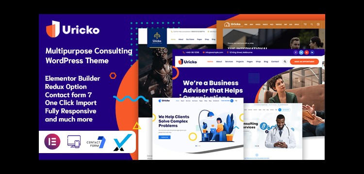 Item cover for download Uricko - Multipurpose Consulting WordPress