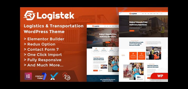 Item cover for download Logistek - Logistics & Transportation WordPress Theme