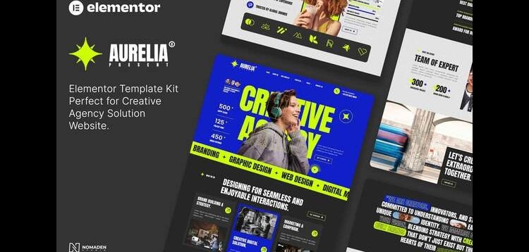 Item cover for download Aurelia - Creative Agency Elementor Template Kit