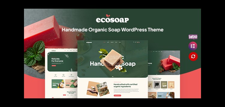 Item cover for download Ecosoap - Handmade Organic Soap WordPress Theme