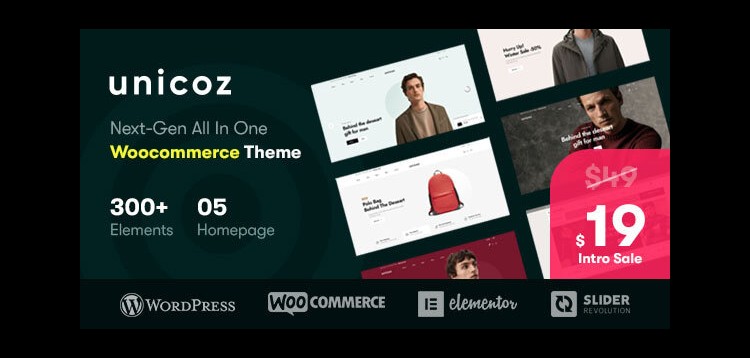 Item cover for download Unicoz - Elementor WooCommerce Theme