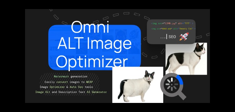 Item cover for download Omni Image Optimizer AI – WordPress Plugin for WebP, SEO ALT, and AI Metadata