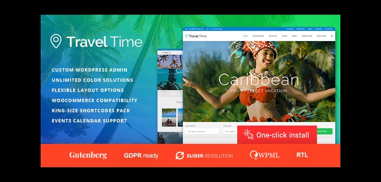 Item cover for download Travel Time - Tour and Hotel WordPress Theme
