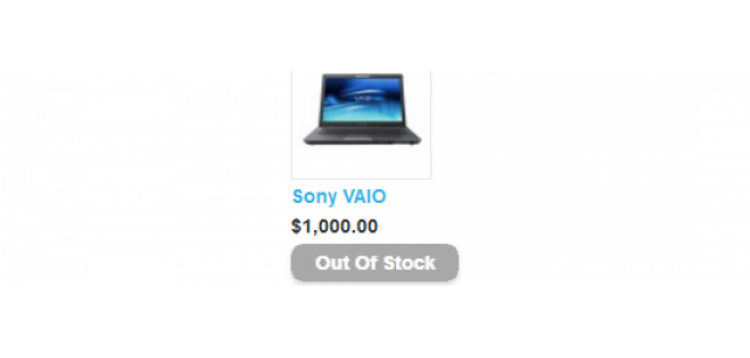 Item cover for download Out of Stock with Enabled/Disabled