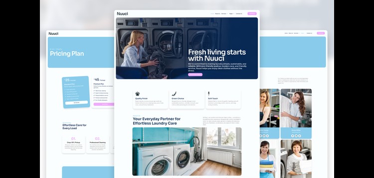 Item cover for download Nuuci - Modern Fresh Laundry Service Elementor Template Kit