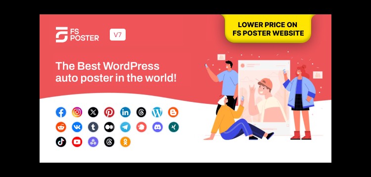 Item cover for download FS Poster - WordPress Social media Auto Poster & Scheduler [Facebook, Instagram, Twitter, Pinterest]
