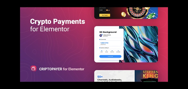 Item cover for download Criptopayer – Crypto Payment Button for Elementor