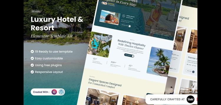 Item cover for download Solenne - Luxury Hotel & Resort Elementor Template Kit