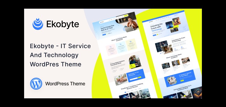 Item cover for download Ekobyte - IT Service & Technology WordPress Theme