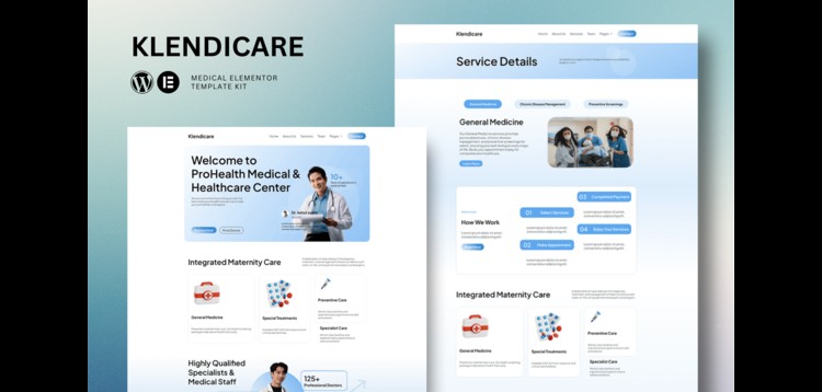 Item cover for download Klendicare - Medical Elementor Template Kit