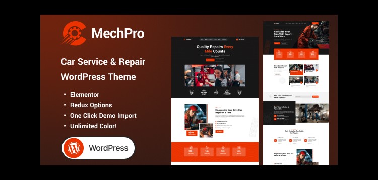 Item cover for download Mechpro – Car Service & Repair WordPress Theme