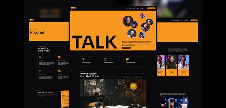 Item cover for download Podhub - Modern Dark Mode Podcast & Radio Streaming Elementor Template Kit