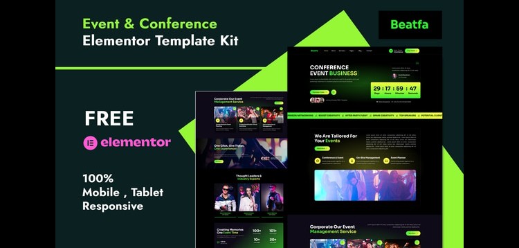 Item cover for download Beatfa - Event & Conference Elementor Template Kit