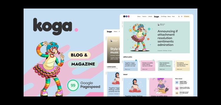Item cover for download Koga - Blog & Magazine WordPress Theme