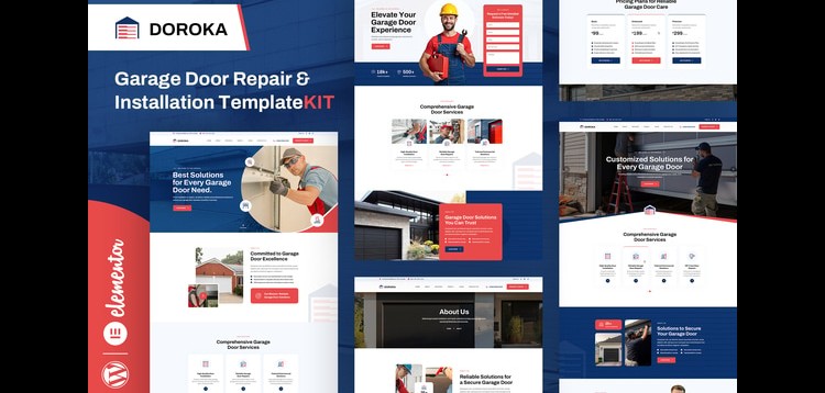 Item cover for download Doroka | Garage Door Repair Elementor Template Kit