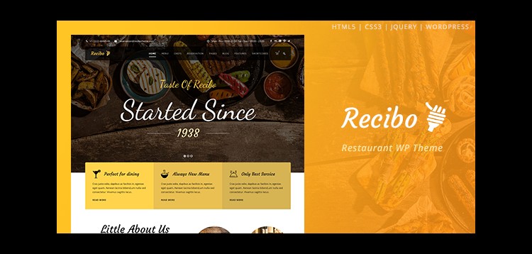Item cover for download Recibo - Restaurant WordPress
